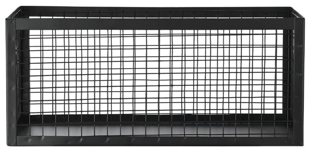 STORAGE BASKET CAGE BLACK 30X15