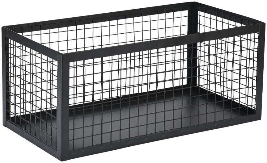 STORAGE BASKET CAGE BLACK 23X15