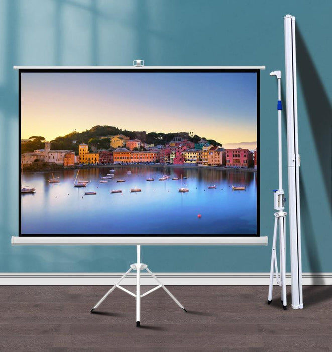 ESTILLO stand screen 244 x 183 cm, 120", white, with black frame, 4:3, 11 kg