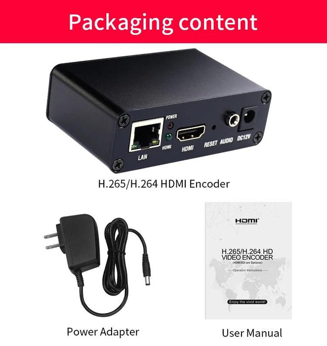 Encoder decoder ESTILLO HDSW0019M1, H.265-HEVC / H.264-AVC, HDMI