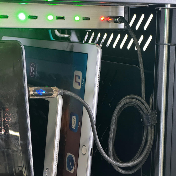 Universal cabinet for charging up to 16 pcs. Estillo IP-2316 tablets for wall mounting or freestanding, 16 x USB-C ports