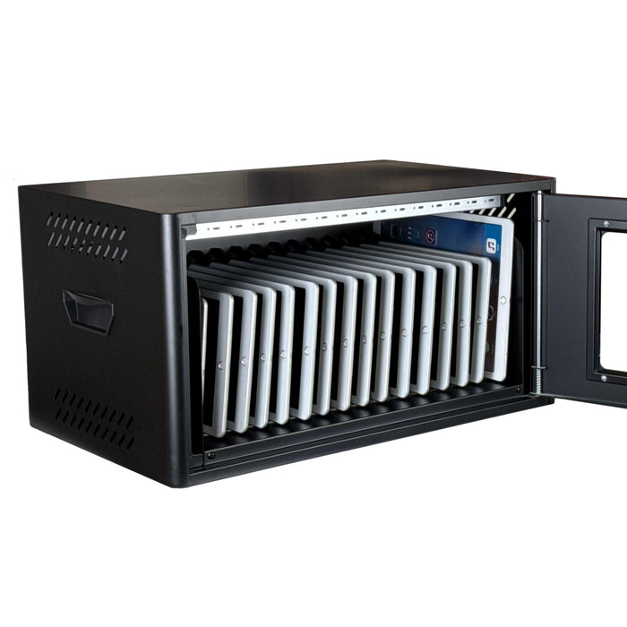 Universal cabinet for charging up to 16 pcs. Estillo IP-2316 tablets for wall mounting or freestanding, 16 x USB-C ports