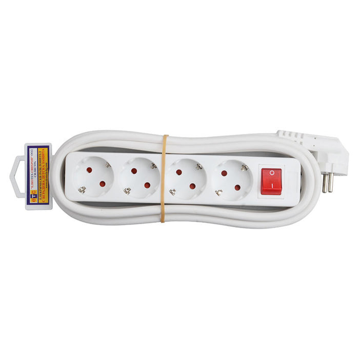 SPLITTER WITH CABLE ETC 4 SOCKETS 3M WITH KEY 14931