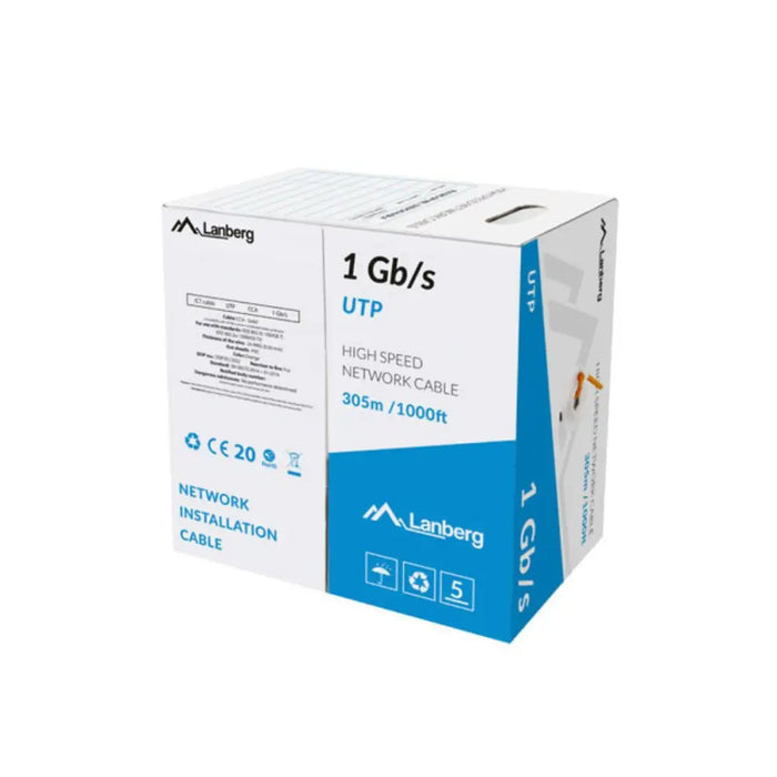 Ethernet LAN Cable Lanberg LCU6-10CC-0305-O Orange 305 m - Адаптери<<<Компютър Кабели и адаптери<<<Компютри|
