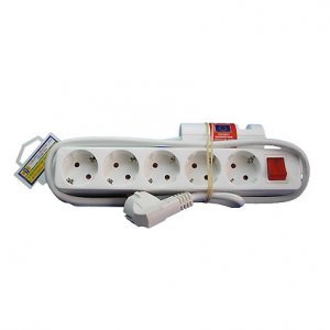 ETC 5X16A 3M Surge Protector with Key and Protection 75931