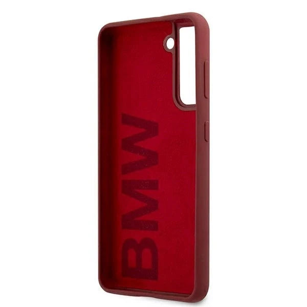 Etui BMW BMHCS21SSLBLRE S21 G991 czerwony/red hardcase Silicone Signature Logo - Cell phone cases and covers<<<HurtelXML
