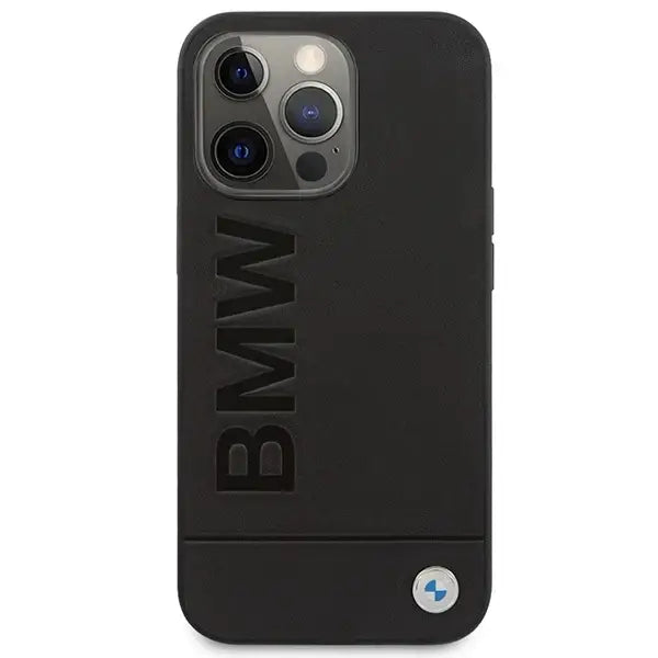 Etui BMW BMHMP14LSLLBK iPhone 14 Pro 6,1’’ czarny/black hardcase Signature Logo Imprint Magsafe - Cell phone cases