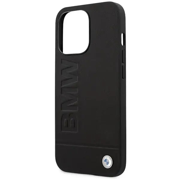Etui BMW BMHMP14LSLLBK iPhone 14 Pro 6,1’’ czarny/black hardcase Signature Logo Imprint Magsafe - Cell phone cases