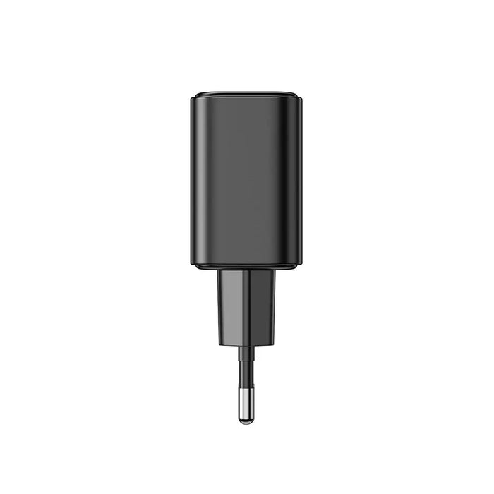 EU Joyroom JR-TCF05 20W USB-A USB-C charger + USB-C cable - black - Lightning