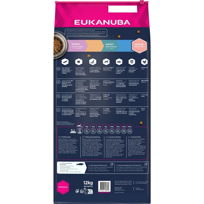 EUKANUBA Grain Free Senior small/medium breed Ocean fish - dry dog food - 12 kg - Dry foodDLP-KAS<<<For