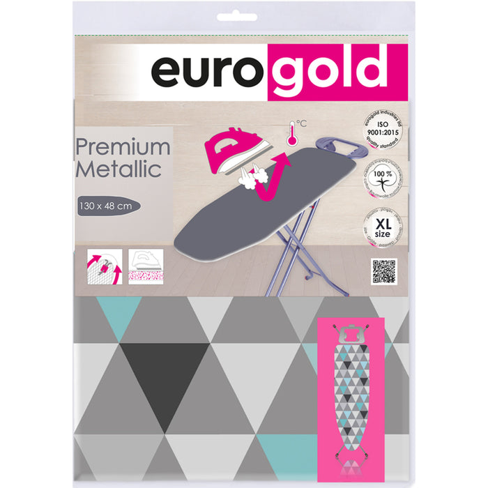 IRONING BOARD CASE XL 130 X 48 CM EUROGOLD METALLIC
