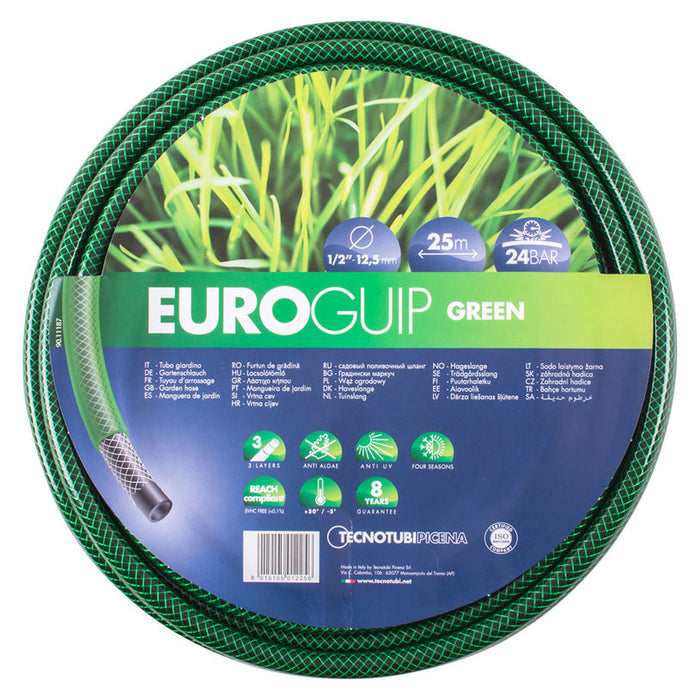 HOSE 25M 1/2" EUROGUIP GREEN
