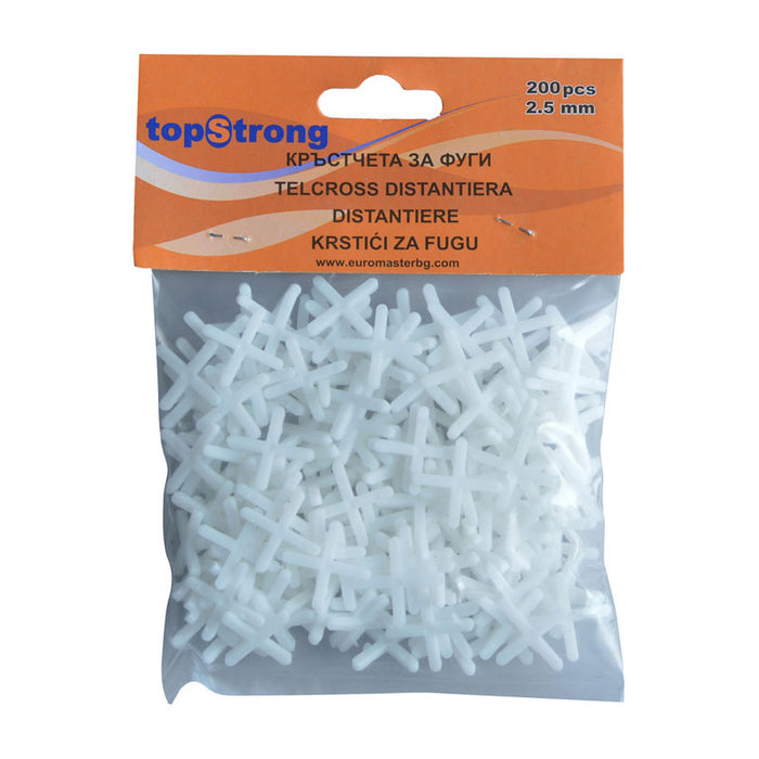 CROSSES FOR JOINTS 200 PCS/ PACKAGE 2.5MM EUROMASTER