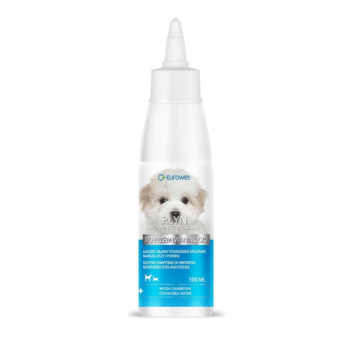 EUROWET eye liquid - eye cleaning liquid for dogs and cats - 100 ml