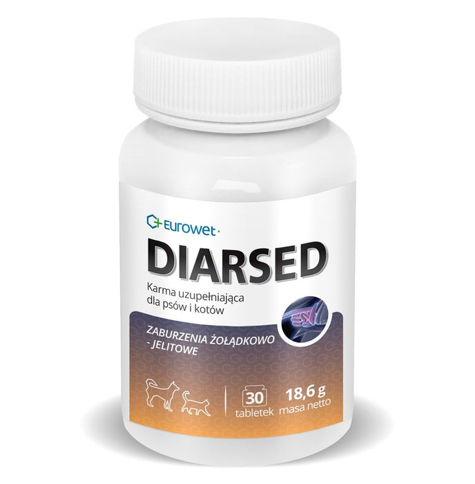 EUROWET Diarsed - supplements for dogs and cats - 30 tablets