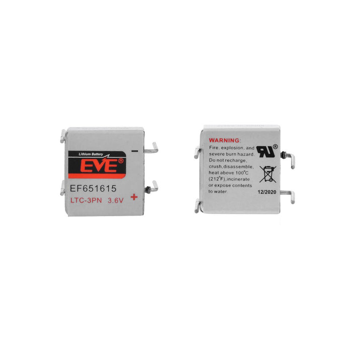Lithium thionyl chloride battery LTC-3PN EP651615 industrial 3.6V 400mAh EVE BATTERY