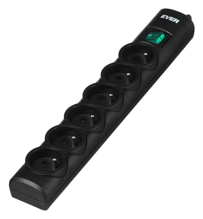 Ever Optima 3m Black 6 AC outlet(s) 250 V