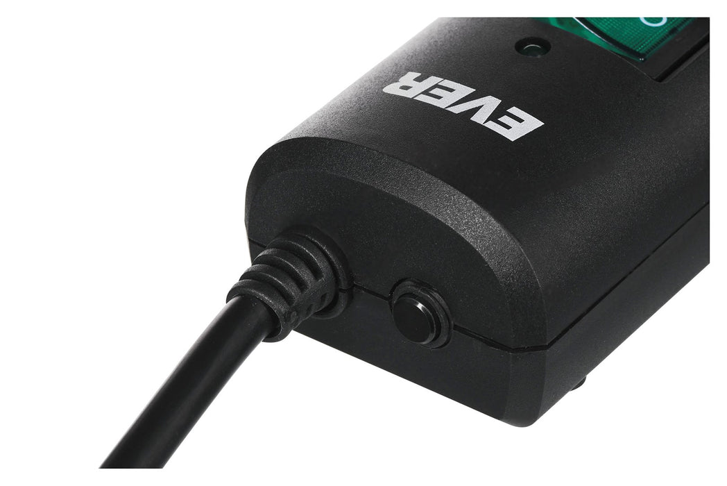 Ever Optima 3m Black 6 AC outlet(s) 250 V