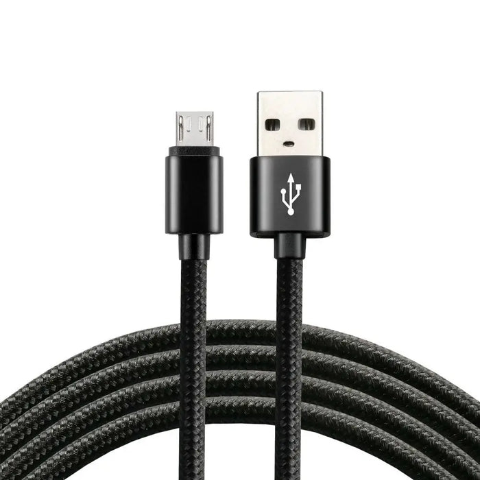 everActive cable micro USB 1m - Black braided quick charge 2,4A - CBB-1MB - USB cablesAKG-KAB<<<GSM