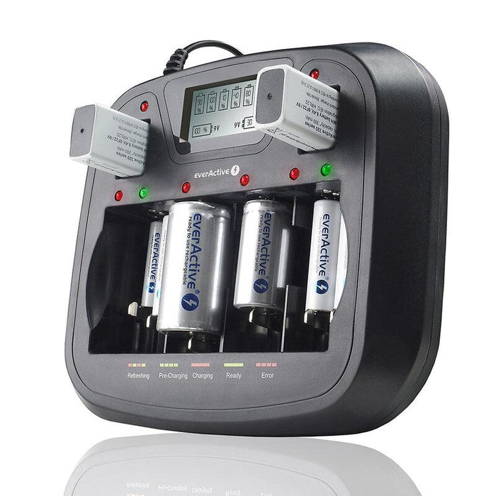 Universal Charger NIMH R6,03,14,20,22 with microprocessor NC900U EVERACTIVE