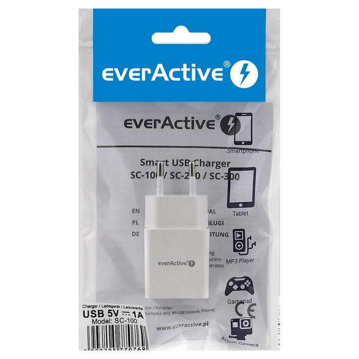 Charger everActive SC-100 1xUSB 1A