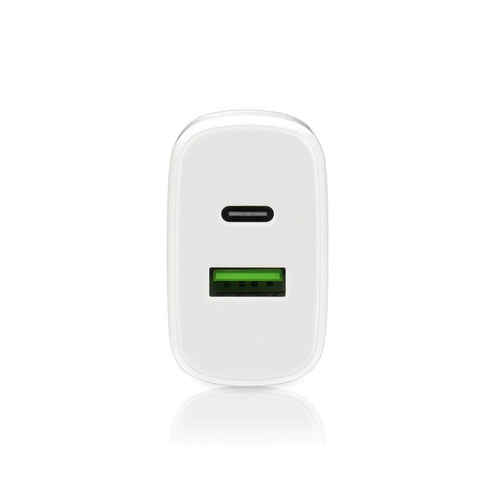 Charger 1 x USB Quick Charge 3.0, 1 x USB-C PD PPS 25W white
