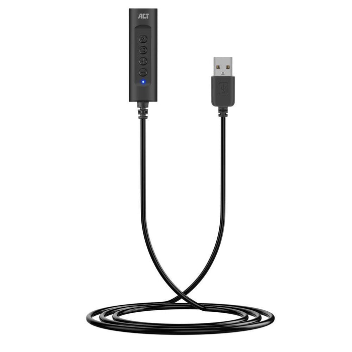 Sound card Ewent AC9360, 2.0, USB, 3.5 mm, Black