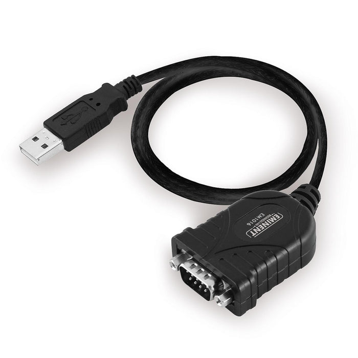 Converter Ewent USB - RS232 9 pin male, Black