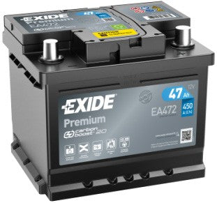 EXIDE PREMIUM 47AH 450A R+