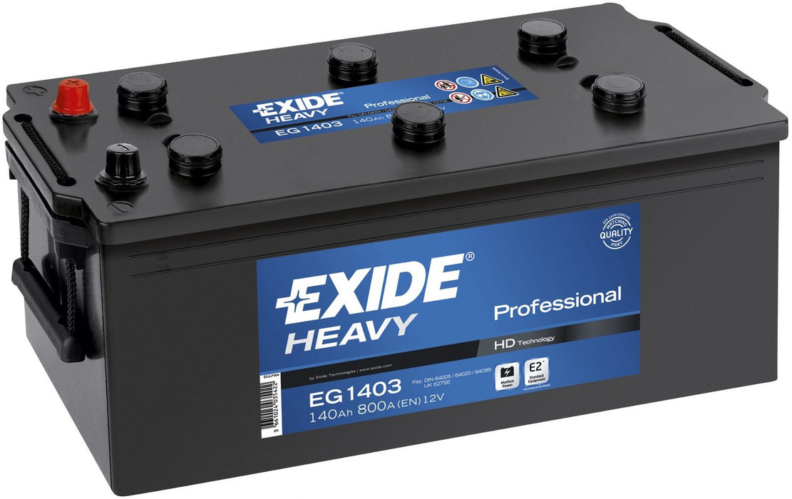 EXIDE HEAVY PROFESSIONAL HD 140AH 800A