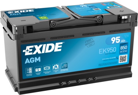 EXIDE AGM 95AH 850A R+