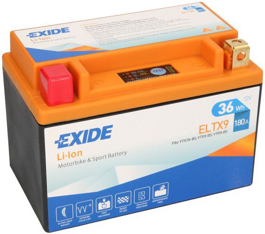 EXIDE LI-ION MOTORBIKE & SPORT 36WH 3AH 180A L+