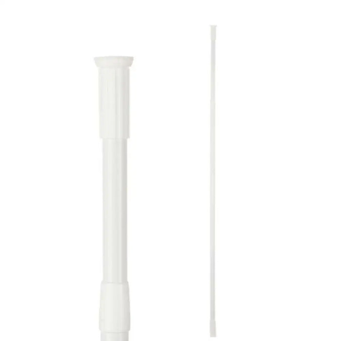 Extendable bar Berilo White Aluminium 200 x 2,2 x 2,2 cm For shower (18 Units) - Баня<<<Дом Градина<<<BigBuy&&&Завеси и