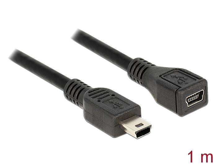 Extension cable DeLock USB-B female - USB-B male USB 2.0 1 m - Кабели за мобилни