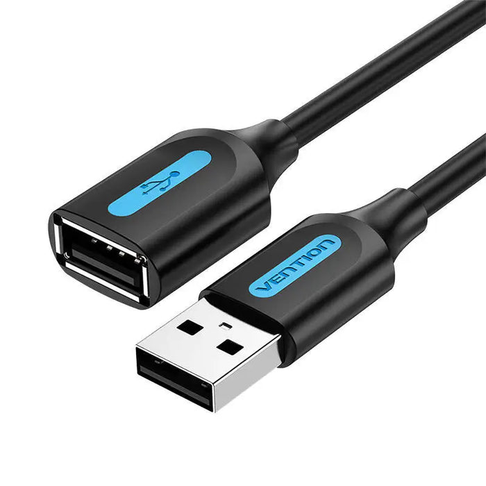 Extension Cable USB 2.0 Male to Female Vention CBIBF 1m Black - Adapters connectors and converters<<<IT