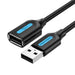Extension Cable USB 2.0 Male to Female Vention CBIBF 1m Black - Adapters connectors and converters<<<IT