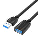 Extension Cable USB 3.0 male USB to female USB Vention VAS-A45-B300 1m (Black) - USB cables<<<Cables<<<IT