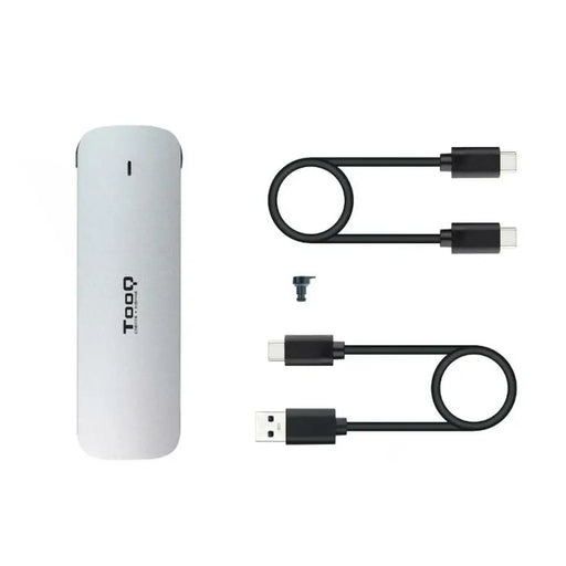 External Box TooQ TQE-2202S Silver Steel - Компютър Мрежи и компоненти<<<Компютри| Електроника<<<BigBuy&&&Твърди