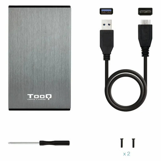 External Box TooQ TQE-2527G 2,5’’ SATA USB 3.0 Grey Black/Grey 2,5’’ - Компютър Мрежи и компоненти<<<Компютри|
