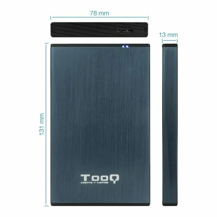External Box TooQ TQE-2527PB Blue 2,5’’ - Компютър Мрежи и компоненти<<<Компютри| Електроника<<<BigBuy&&&Твърди