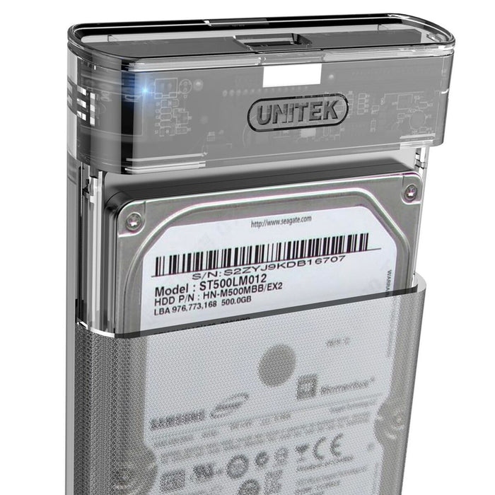 External Box Unitek S1103A Grey Transparent 2,5’’ - Твърди дискове<<<Компютър Мрежи и компоненти<<<Компютри|