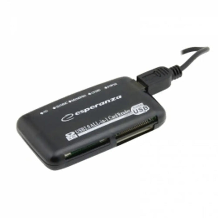 External Card Reader Esperanza EA117 Black - Мулти Четец за Карти<<<Компютър Мрежи и компоненти<<<Компютри|