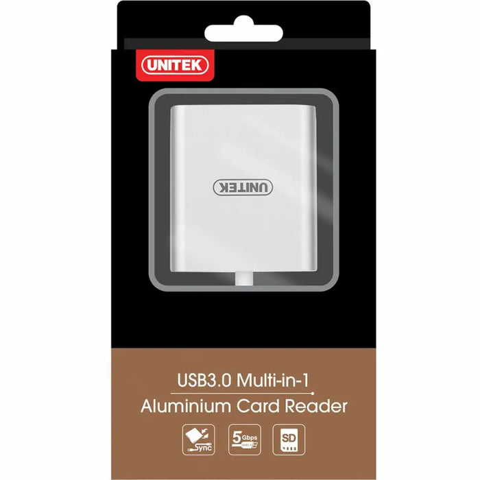 External Card Reader Unitek Y-9313 Black Silver - Мулти Четец за Карти<<<Компютър Мрежи и компоненти<<<Компютри|