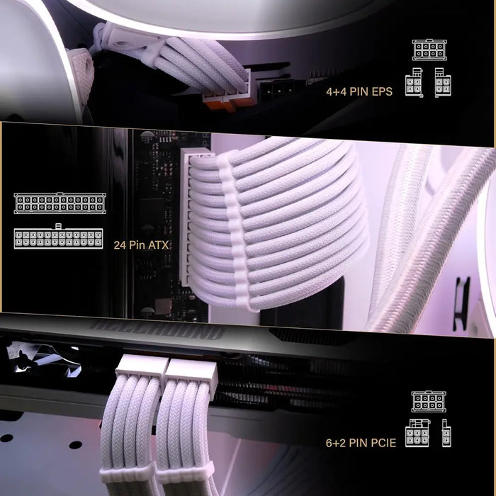 EZDIY-FAB Extension Cables - White - Входно-изходни контролери<<<Компютърни компоненти<<<ValiAPI