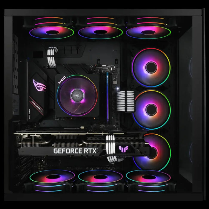 EZDIY-FAB Moonlight Black RGB PWM 120mm Fan Set - 5 Pack - Вентилатори<<<Компютърни компоненти<<<ValiAPI