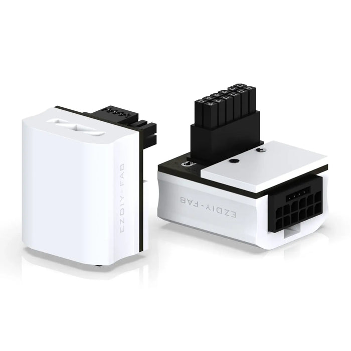 EZDIY-FAB Video Card Adapter 12VHPWR 600W - RVS 90° White