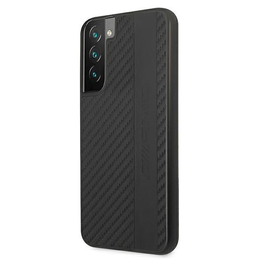AMG Carbon Stripe&Embossed Case for Samsung Galaxy S22+ - Black - Cell phone cases and covers<<<HurtelXML