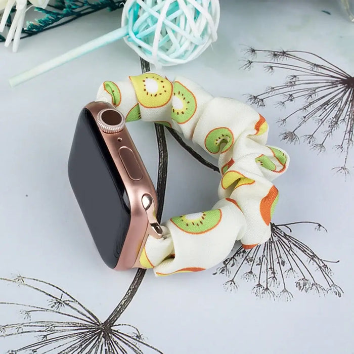 Fabric band for Apple Watch 42 / 44 / 45 mm strap bracelet rubber band - kiwi - Smartwatch straps and cases<<<HurtelXML
