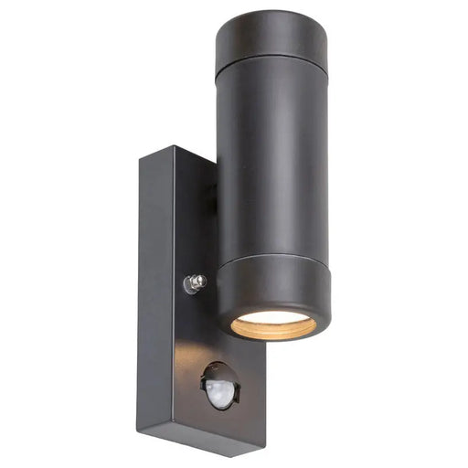 FACADE FIXTURE BI-DIRECTIONAL GU10 IP44 SENSOR BLACK RABALUX MEDINA - Фасадни тела<<<Външно