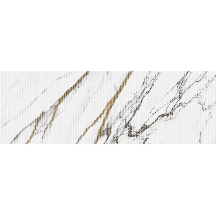 FAIENCE DECOR GEOTILES OHIO GOLD 30X90 CM - Стенни плочки и декорация<<<Плочки и лайстни<<<Баня<<<Praktiker&&&Стенни
